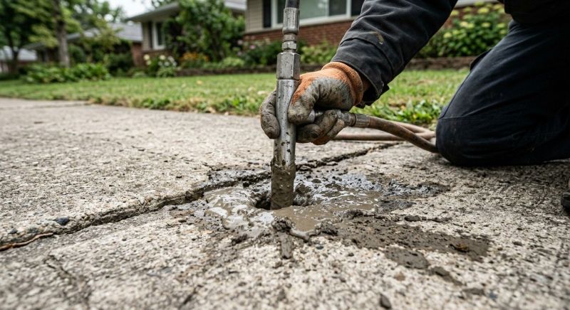 Sunken Sidewalk Repair in West Des Moines, IA